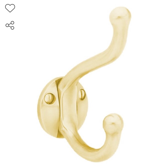 Emtek Traditional Brass Collection Single Hook in Satin Brass - Picture 1 of 3